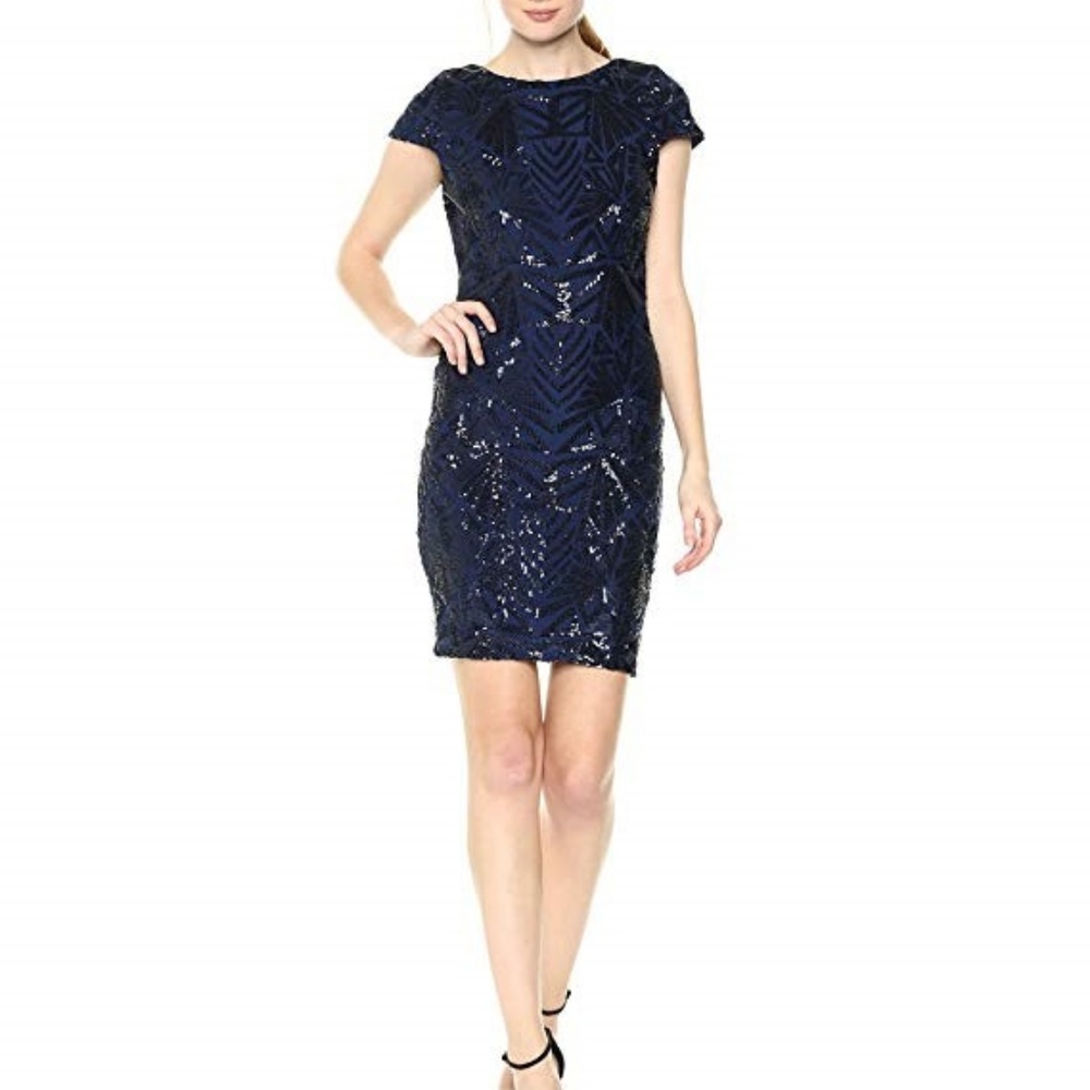 Dress The Population sequin short dress Large